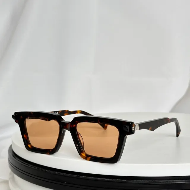 Speckled Black Acetate Geometric Rectangular Optical Glasses 5