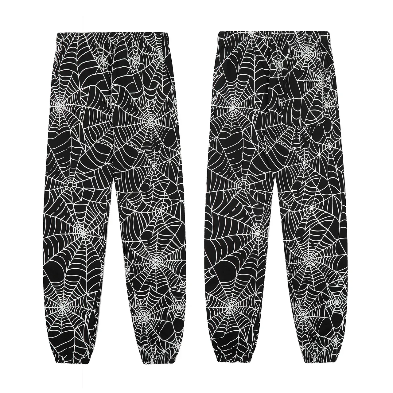 Spiderweb Print Brown Pink and Black White Matching Tracksuit 15