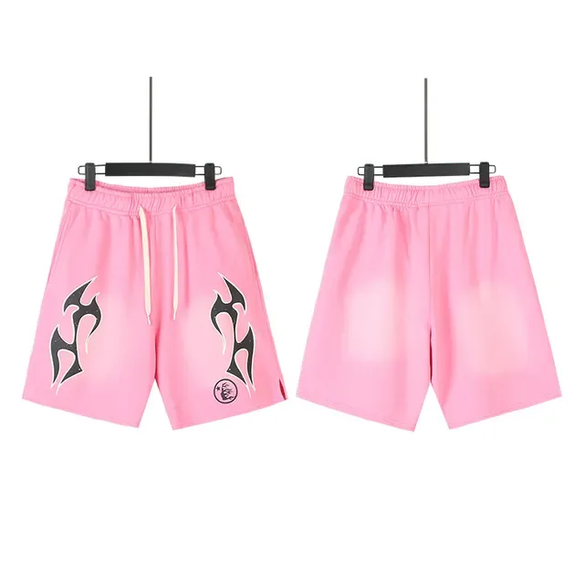 Tribal Flame Graphic Drawstring Shorts 12