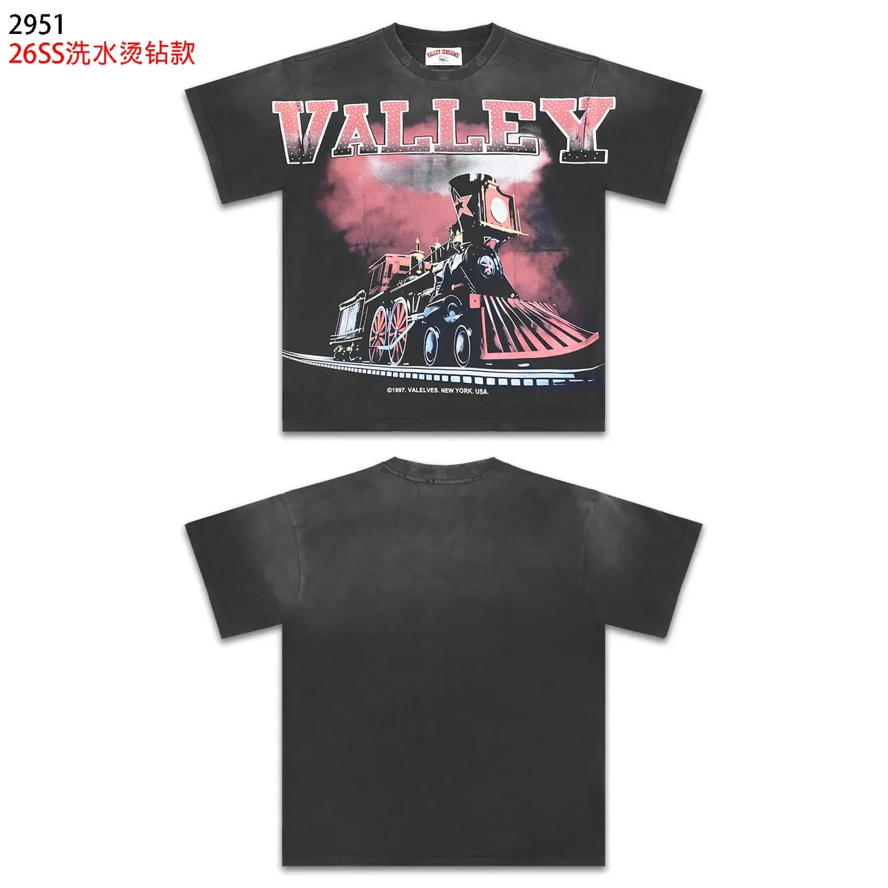Valelvés Valley Dreams Graphic Print Black T-Shirt 2
