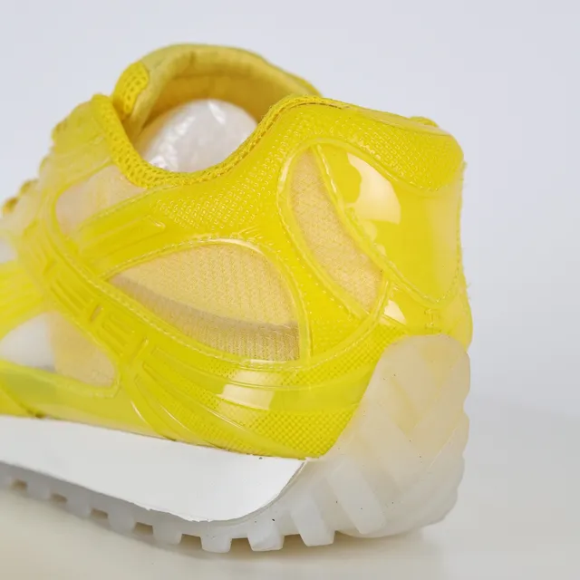 Vibrant Yellow Translucent Overlay Lifestyle Sneakers 4