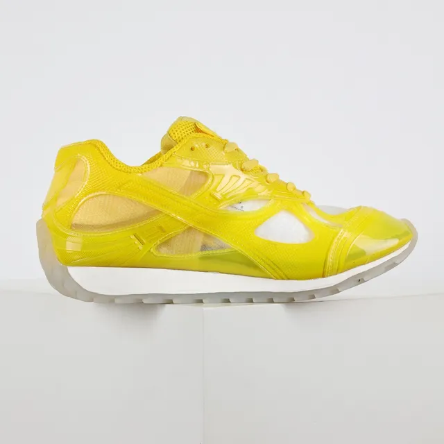 Vibrant Yellow Translucent Overlay Lifestyle Sneakers 7