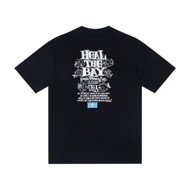 White and Black Graphic Print Crew Neck Short Sleeve T-Shirt 5