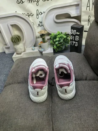 White and Purple Three-Stripe Lifestyle Sneakers 8