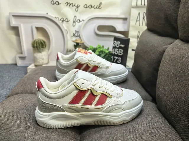 White and Purple Three-Stripe Lifestyle Sneakers 21