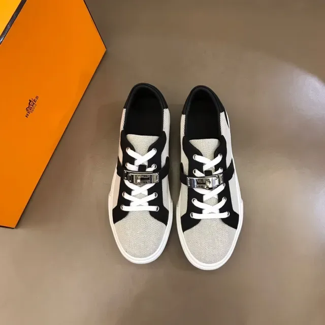 White Black Mesh Upper Synthetic Strap Sneakers 9