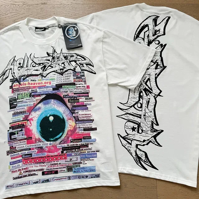 White Graphic-Print Oversized T-Shirt 7