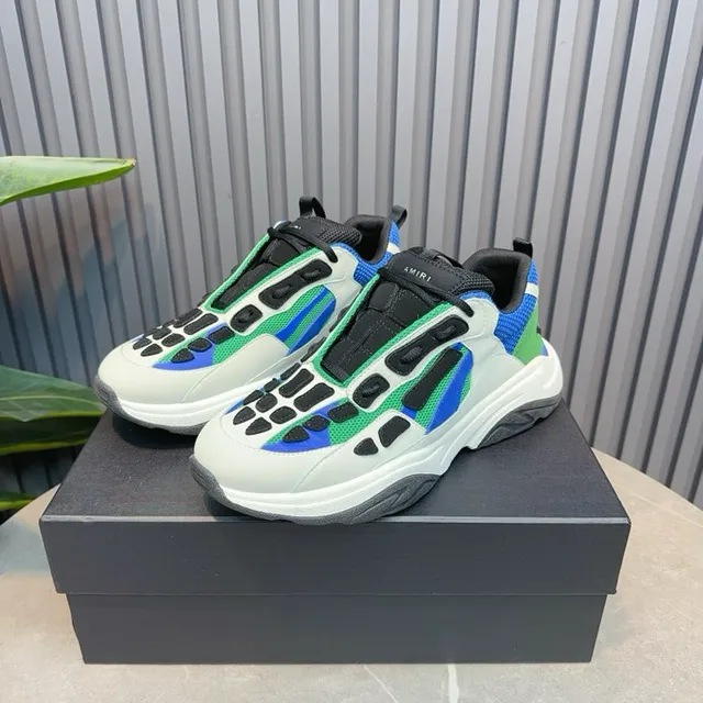 White Multicolor Laceless Slip-On Multi-Strap Overlay Chunky Sneakers 8