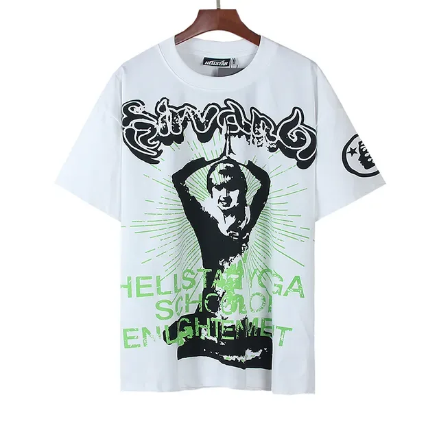 White Oversized Double-Sided Graphic Print T-Shirt 2