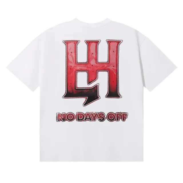 White Red Graphic Cherub Print Oversized T-Shirt 2