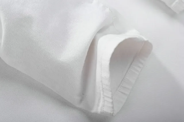 White Zip-Pocket Quilted-Knee Slim Tapered Pants 4