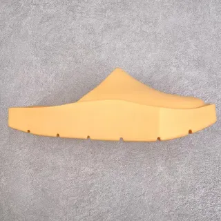 Yellow Molded Foam Single-Piece Construction Clog