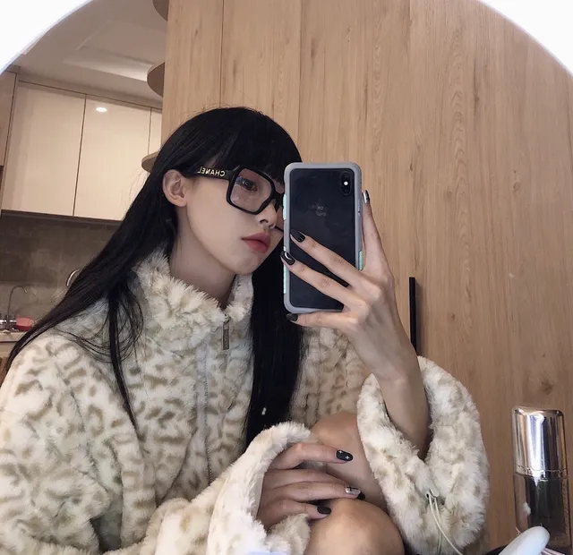 Gentle Monster Óculos Ópticos Armação Quadrada Oversized Acetato Preta Roxa Grossa 7