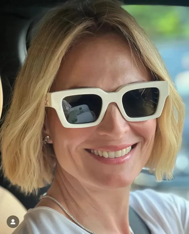 Gentle Monster Oversized Rectangular Amber Lens Sunglasses 8