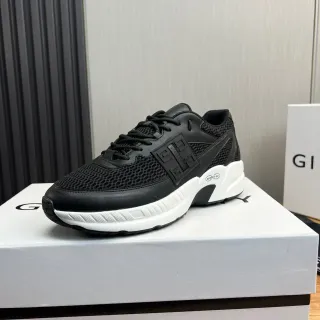 Givenchy City Sport Black Mesh and White Chunky Sneakers