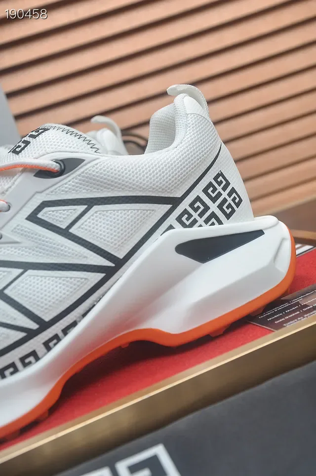 Givenchy City Sport White Black Orange Lifestyle Sneakers 4