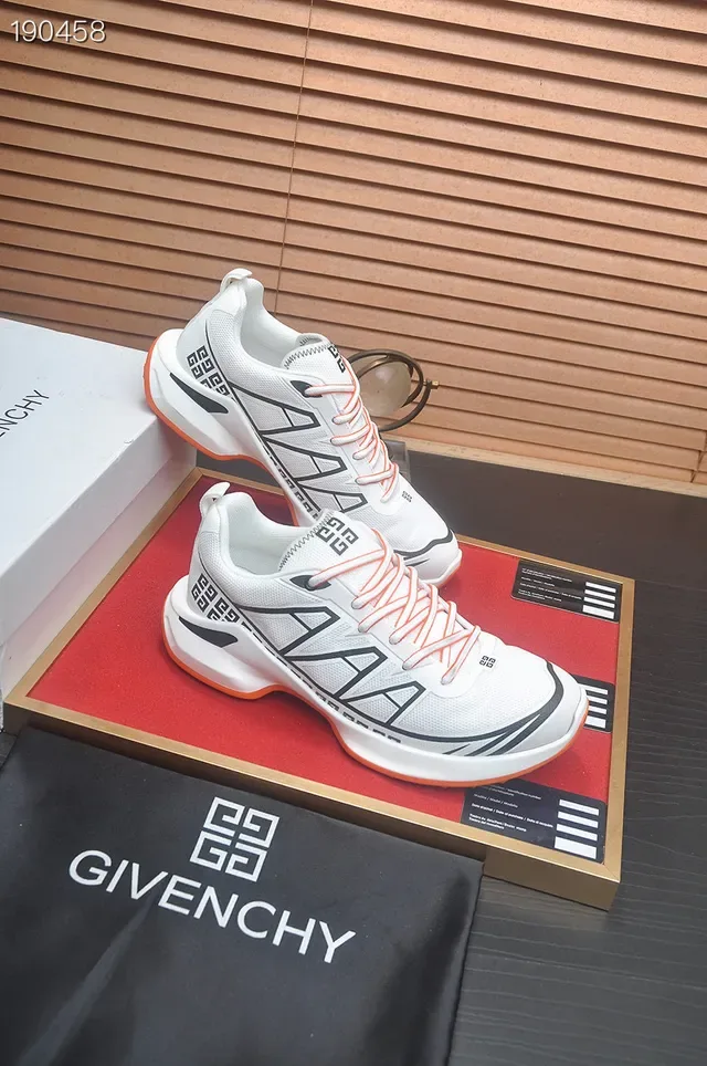 Givenchy City Sport White Black Orange Lifestyle Sneakers 6