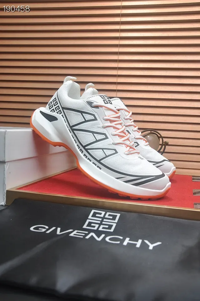 Givenchy City Sport White Black Orange Lifestyle Sneakers 8
