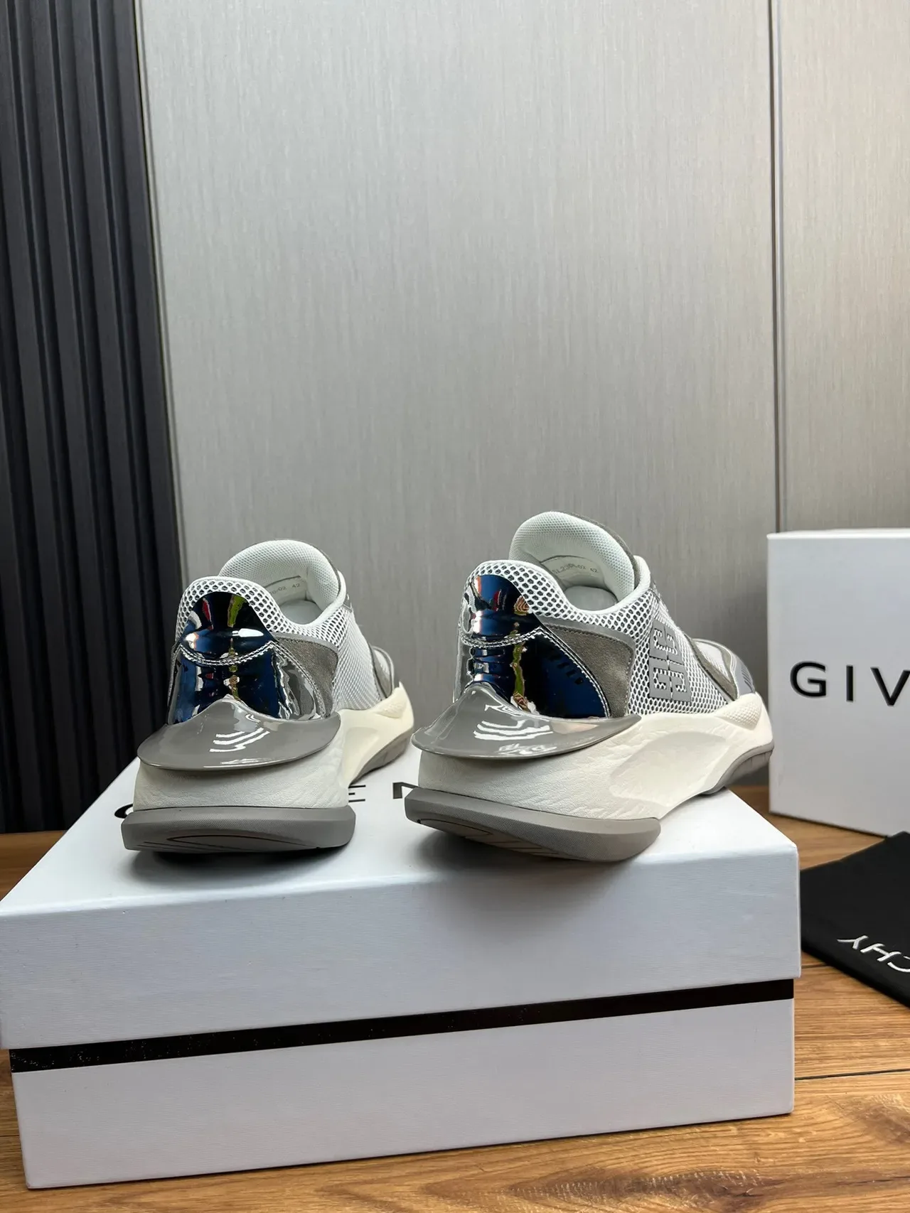 Givenchy Spectre Mesh and Chrome Chunky Sneakers 3