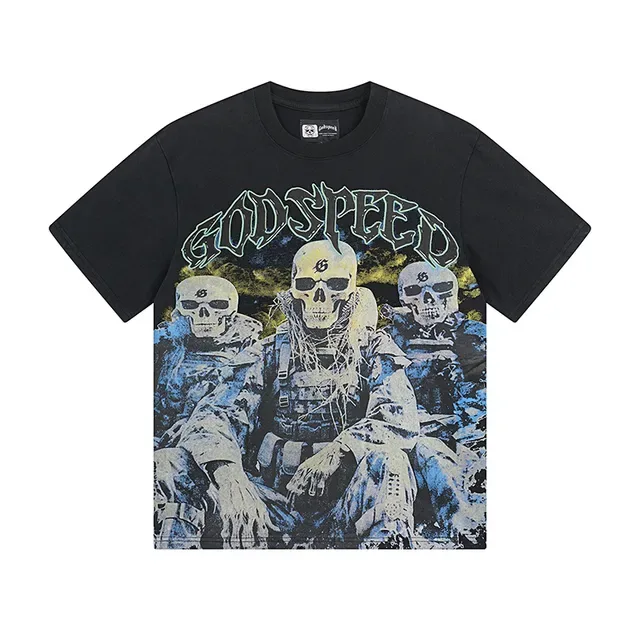 Godspeed Graphic Print Double-Sided Oversized T-Shirt 2