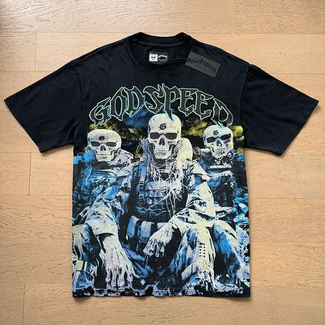 Godspeed Graphic Print Double-Sided Oversized T-Shirt 5