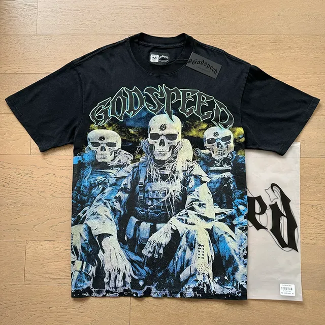 Godspeed Graphic Print Double-Sided Oversized T-Shirt 6