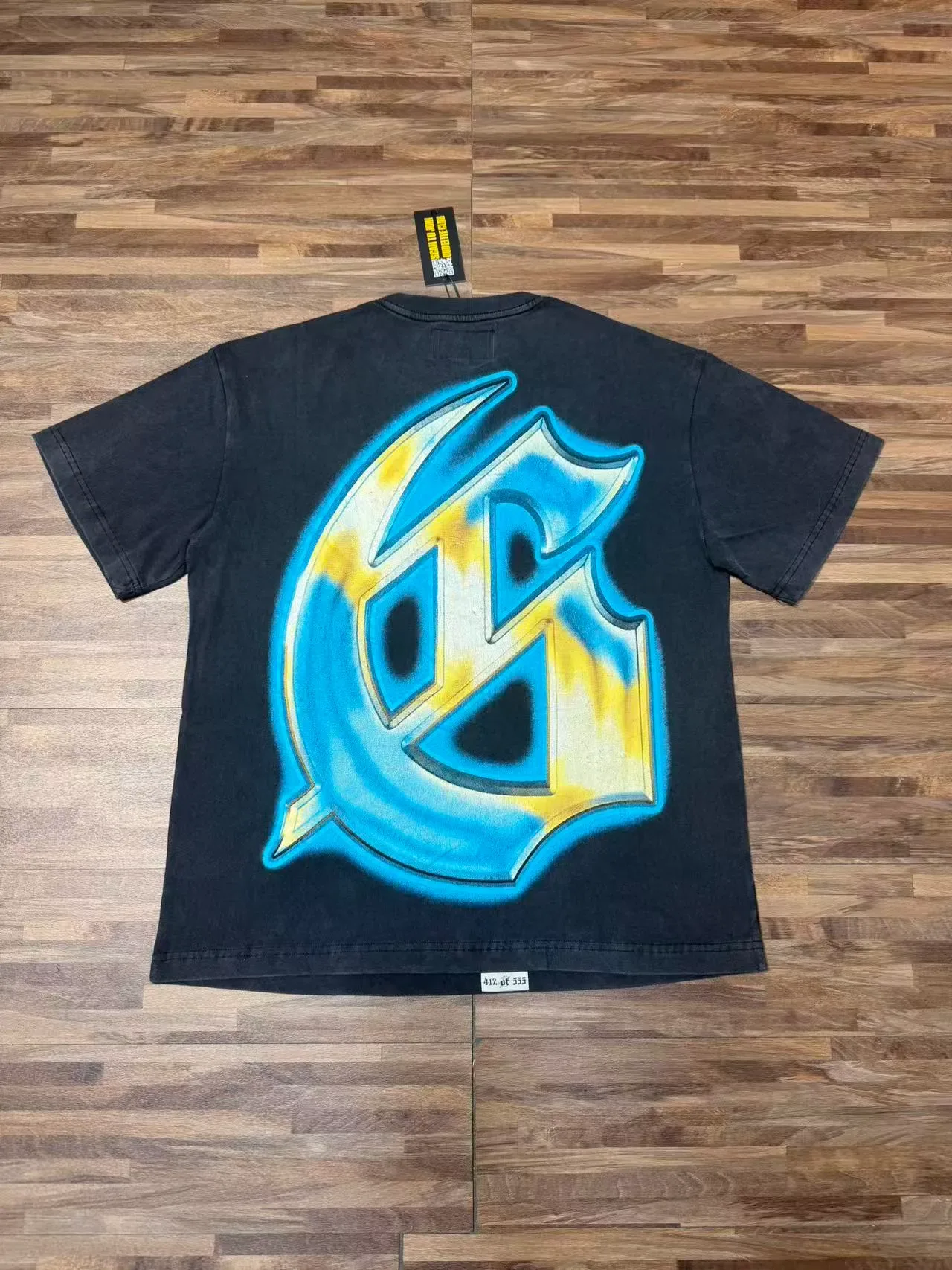 Godspeed Oversized Graphic Print Black T-Shirt 4