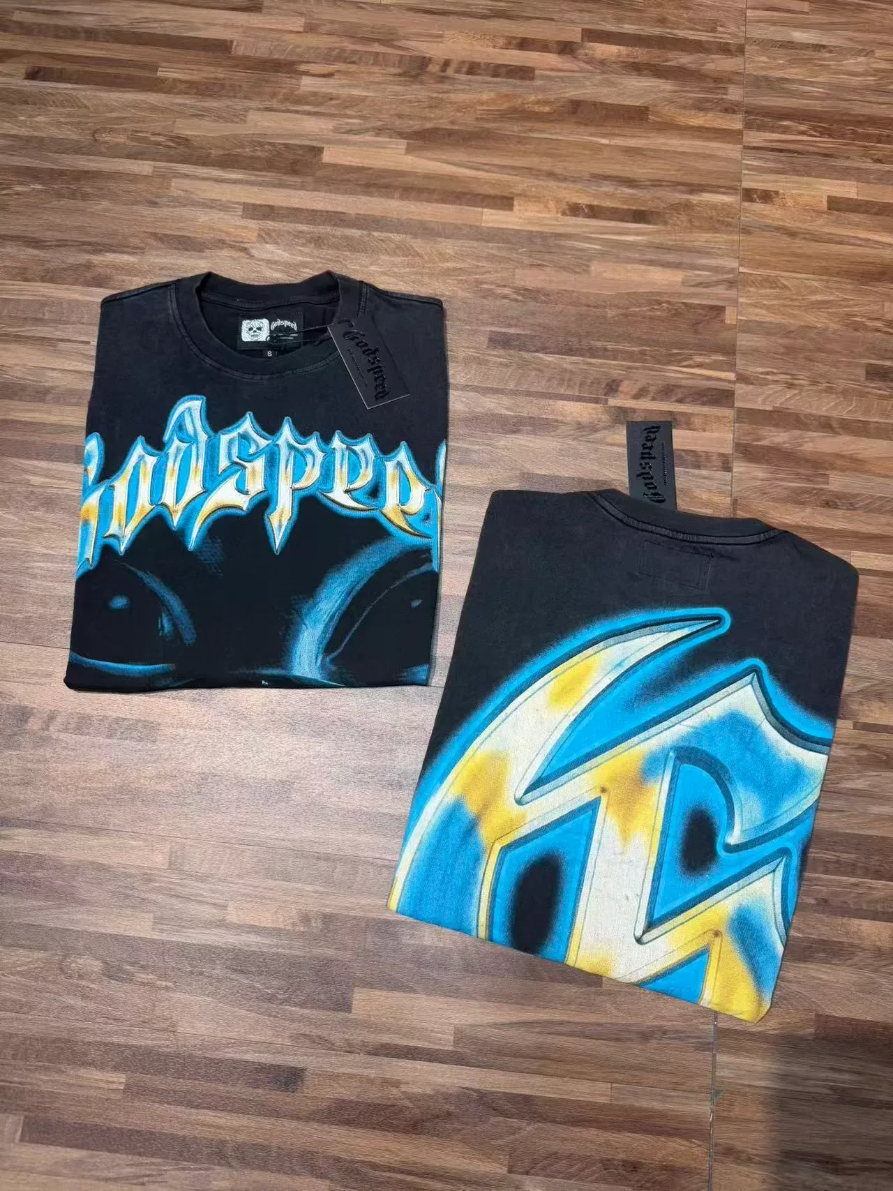 Godspeed Oversized Graphic Print Black T-Shirt 5