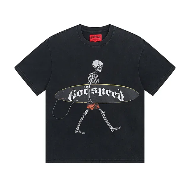 Godspeed Oversized Graphic Print Black T-Shirt 2