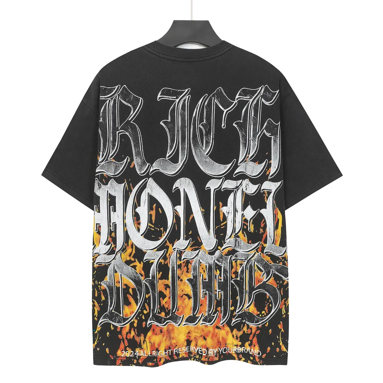 Godspeed Oversized Graphic Print Black T-Shirt 3