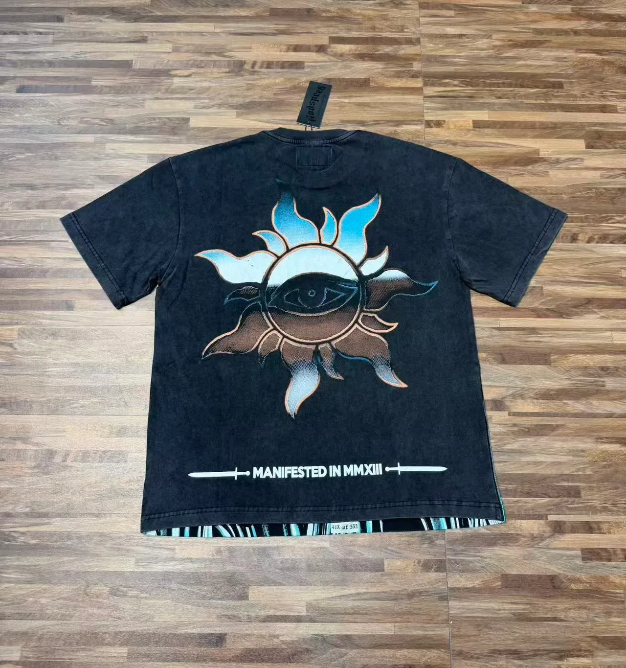 Godspeed Statue of Liberty Graphic Distressed Black T-Shirt 4