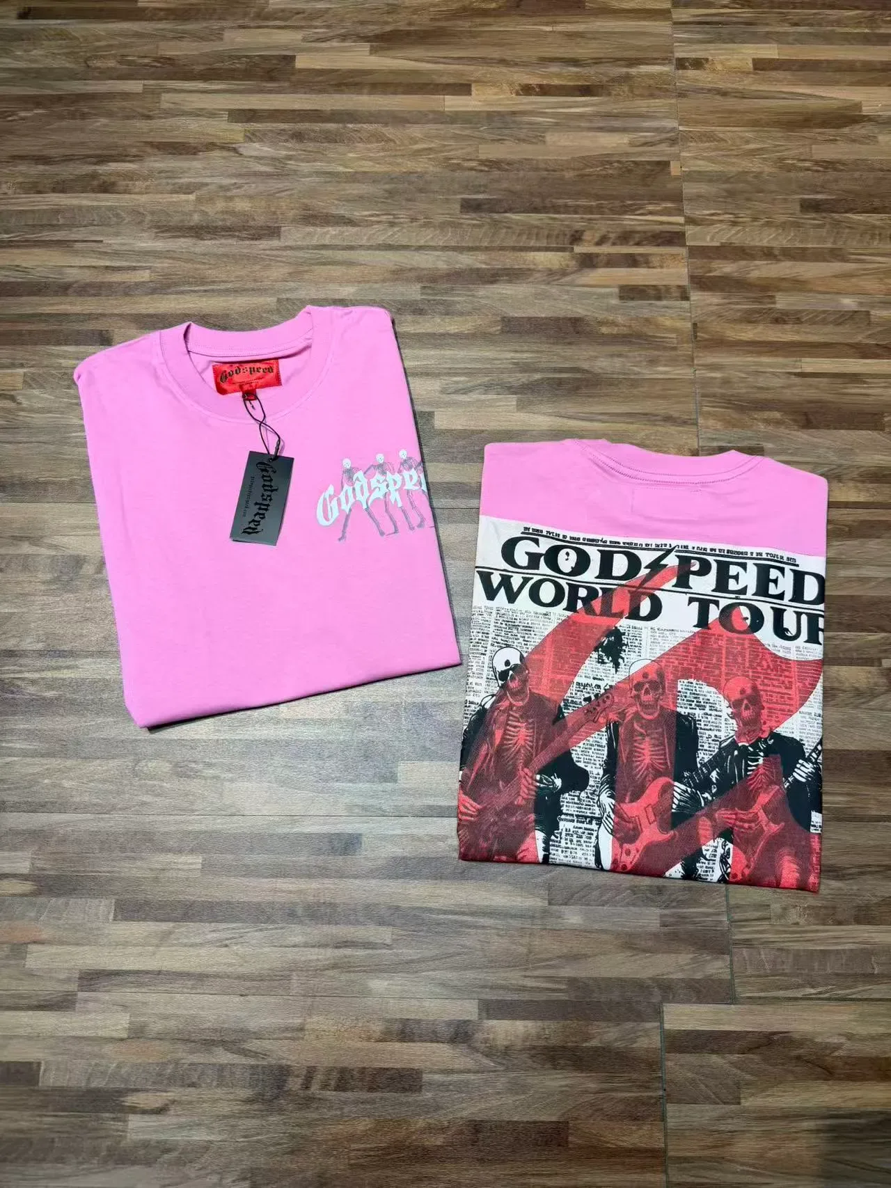 Godspeed World Tour Graphic Pink T-Shirt 2
