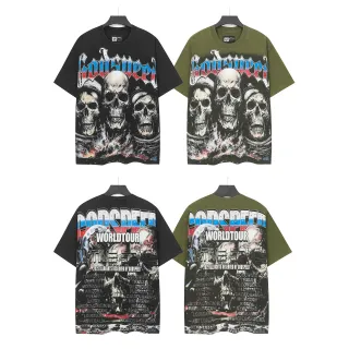 تيشيرت جرافيك أوفرسايز Godspeed World Tour Native Space