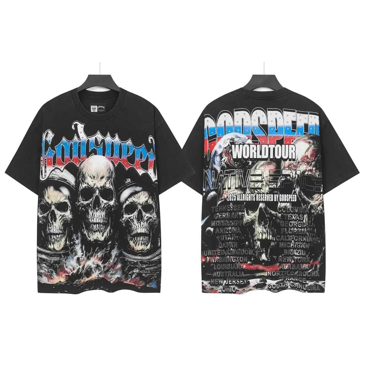 Godspeed World Tour Native Space Oversized Graphic T-Shirt 2