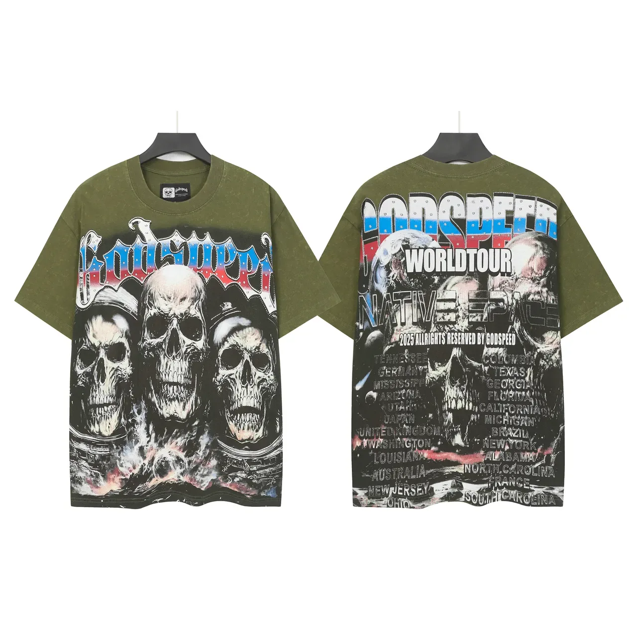 Godspeed World Tour Native Space Oversized Graphic T-Shirt 5