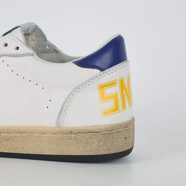 Golden Goose Ball Star White Green Star Blue Heel Lifestyle Sneakers 4