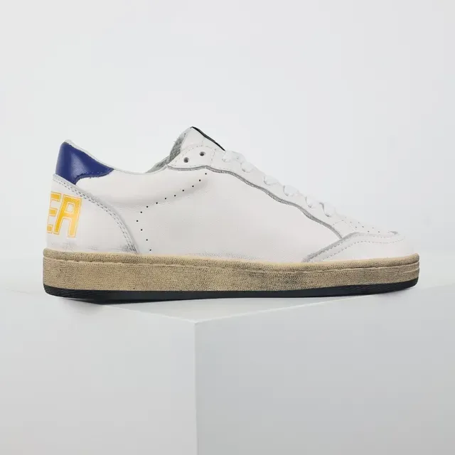 Golden Goose Ball Star White Green Star Blue Heel Lifestyle Sneakers 7
