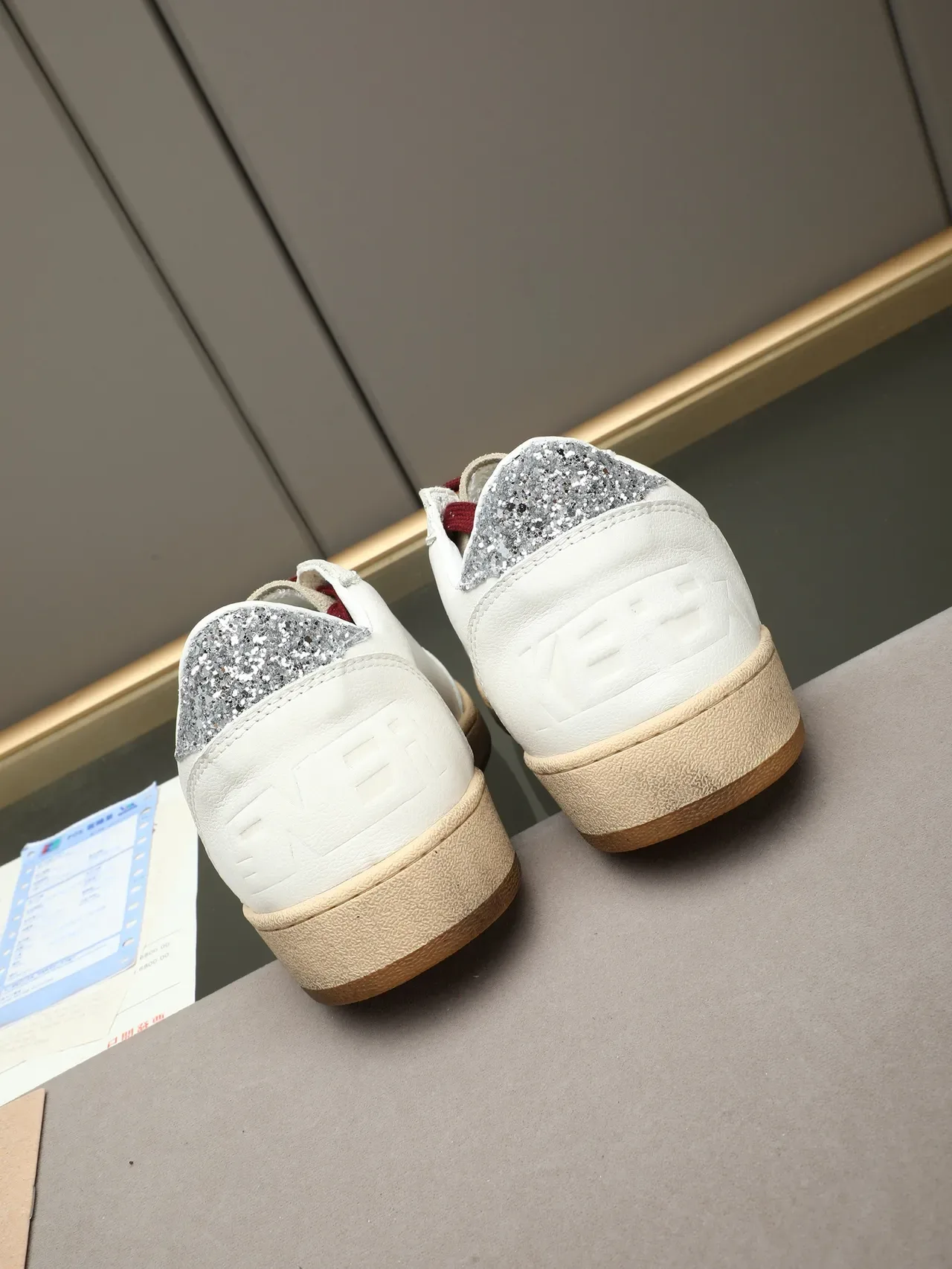 Golden Goose Ball Star White Leopard Star Lifestyle Sneakers 3