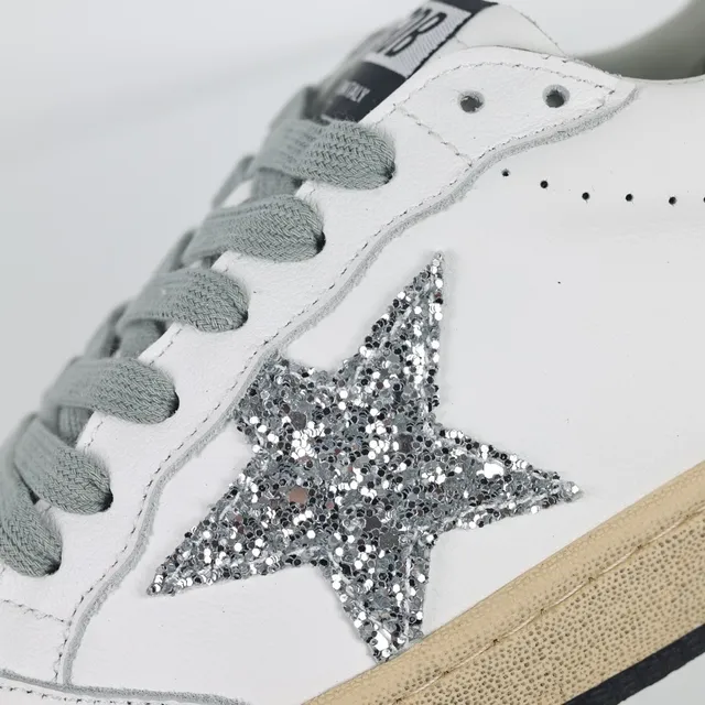 Golden Goose Super-Star sneakers lifestyle à étoile scintillante blanche 6