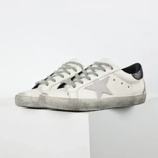 Golden Goose Superstar Distressed White Leather Lifestyle Sneakers