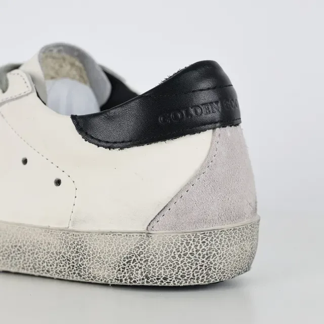 Golden Goose Superstar Distressed White Leather Lifestyle Sneakers 4