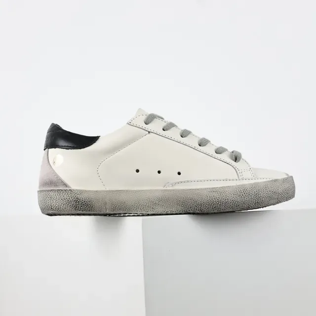 Golden Goose Superstar Distressed White Leather Lifestyle Sneakers 7