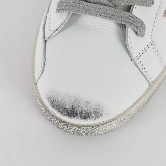 Golden Goose Superstar White Pink Glitter Star Lifestyle Sneakers 5