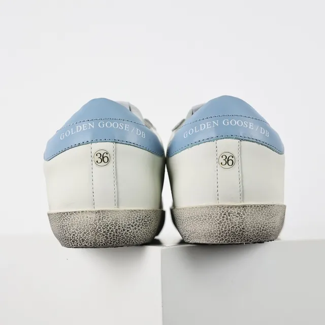 Golden Goose Superstar White Pink Glitter Star Lifestyle Sneakers 8