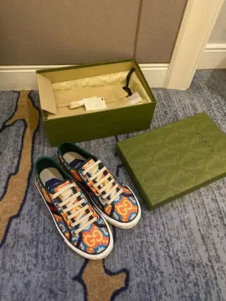 Gucci Ace Multicolor Ornamental Print Lifestyle Sneakers 2