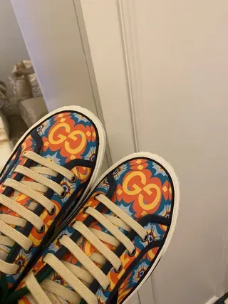 Gucci Ace Multicolor Ornamental Print Lifestyle Sneakers 3