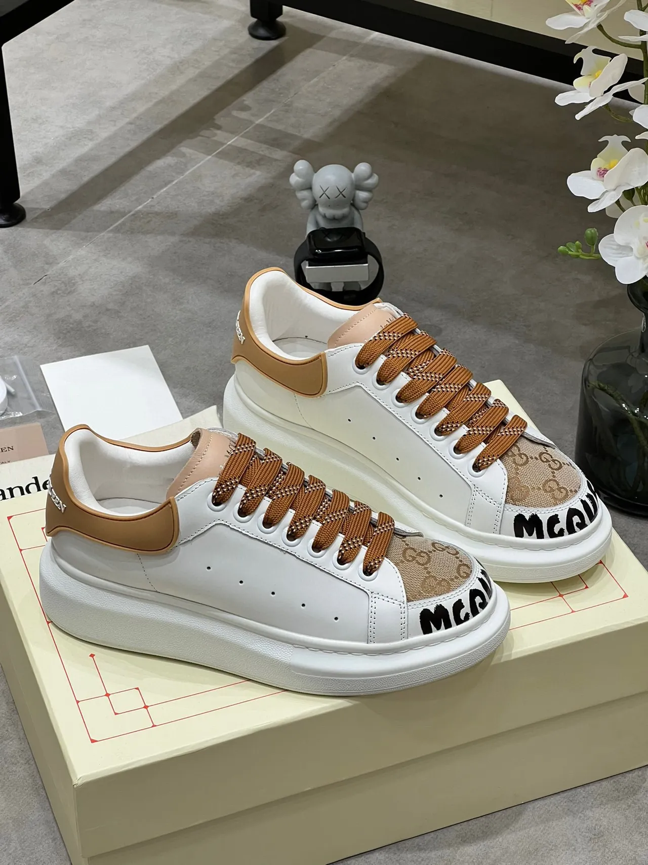 Gucci Ace Queen GG Monogram Platform Lifestyle Sneakers 9