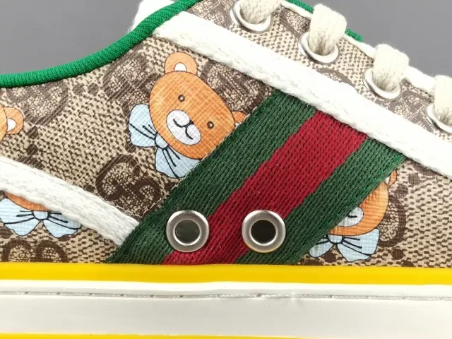 Gucci Ace Teddy Bear Print Lifestyle Sneakers 4