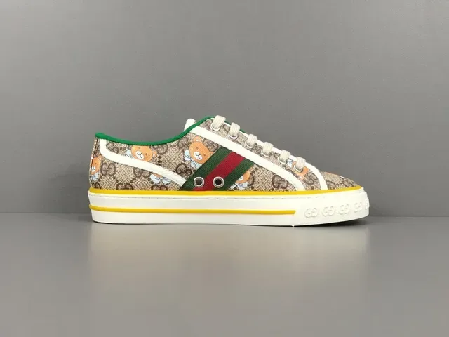 Gucci Ace Teddy Bear Print Lifestyle Sneakers 15