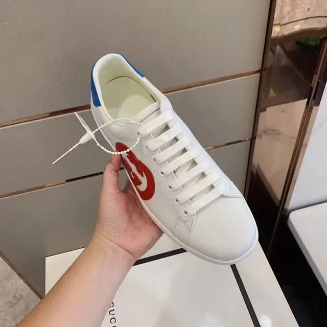 Gucci Ace White Red Blue Logo Lifestyle Sneakers 9
